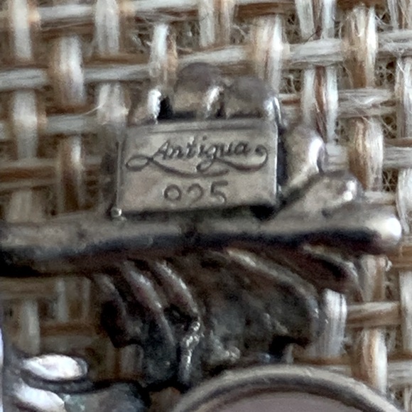 Antigua 925 Sterling Silver Rose Quartz Leaf Pendant - Picture 4 of 4